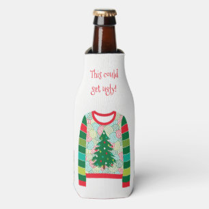 Rafraichisseur De Bouteilles Fête Pull de Noël Laid Personnalisé