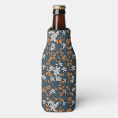 Rafraichisseur De Bouteilles Feuilles orange et blanc, botanique (Bottle Devant)