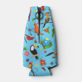 Rafraichisseur De Bouteilles Flamant rose Toucan Et Arara Motif Oiseaux Sans Me (Dos)