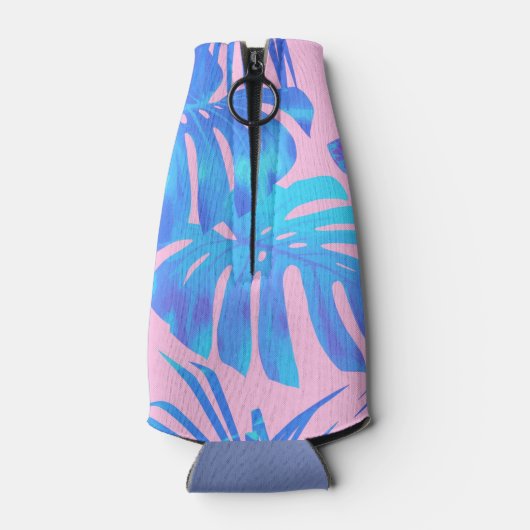 Rafraichisseur De Bouteilles Flamant rose tropical Beach Bachelorette Party (Dos)