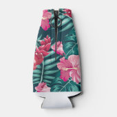 Rafraichisseur De Bouteilles Fleurs exotiques roses Design Monogramme (Dos)