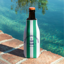 Floatin' Et Toastin' The Lake Club Green Stripe