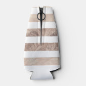 Rafraichisseur De Bouteilles Floral Ananas or rayé design (Dos)