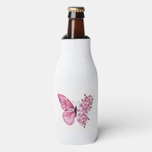 Rafraichisseur De Bouteilles Flower Butterfly (Bottle Devant)
