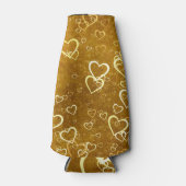 Rafraichisseur De Bouteilles Forme de coeur d'amour doré (Devant)