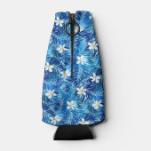 Rafraichisseur De Bouteilles Frangipani et feuille de palmier bleu (Dos)