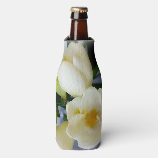 Rafraichisseur De Bouteilles freesia blanc jaune (Bottle Devant)