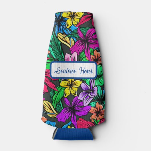 Rafraichisseur De Bouteilles Fun Tropical Flowers (Devant)