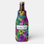 Rafraichisseur De Bouteilles Fun Tropical Flowers (Bottle Devant)
