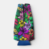 Rafraichisseur De Bouteilles Fun Tropical Flowers (Dos)