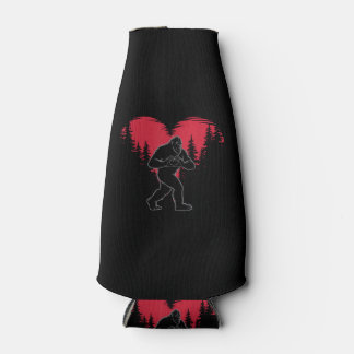 Rafraichisseur De Bouteilles Funny Bigfoot in Love Heart Happy Valentine's Day