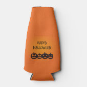 Rafraichisseur De Bouteilles Funny Carved Halloween Quatuor Citrouille (Devant)