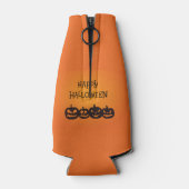 Rafraichisseur De Bouteilles Funny Carved Halloween Quatuor Citrouille (Dos)