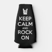 Rafraichisseur De Bouteilles Gardez le calme et le rock (Devant)