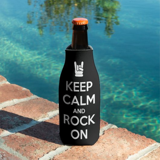 Rafraichisseur De Bouteilles Gardez le calme et le rock (Piscine in situ)