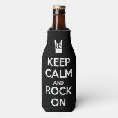Rafraichisseur De Bouteilles Gardez le calme et le rock (Bottle Devant)