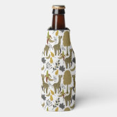 Rafraichisseur De Bouteilles Girafe sans couture motif jaune blanc haute (Bottle Devant)
