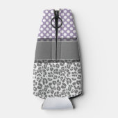 Rafraichisseur De Bouteilles Girly Leopard Spot Imprimer Motif Monogrammes pers (Dos)
