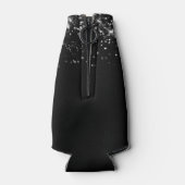 Rafraichisseur De Bouteilles Glittery Black 40e anniversaire (Dos)