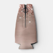 Rafraichisseur De Bouteilles Glittery Rose Gold Foil 40e anniversaire (Dos)