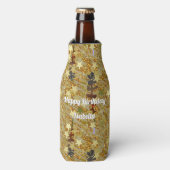 Rafraichisseur De Bouteilles Glitzy Sparkle Stencil Art Birthday Party (Bottle Devant)