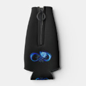 Rafraichisseur De Bouteilles Glowing infinity with blue rose (Dos)