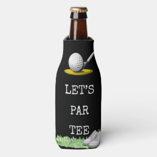 Rafraichisseur De Bouteilles Golf Let’s Par Golf balle de golf sur tee et chaus