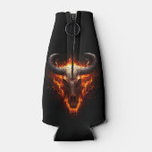 Rafraichisseur De Bouteilles Goth crâne de vache flamboyante (Dos)