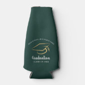 Rafraichisseur De Bouteilles Graduation 2025 Green Grad Party Custom (Devant)