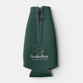 Rafraichisseur De Bouteilles Graduation 2025 Green Grad Party Custom (Dos)