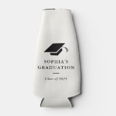 Rafraichisseur De Bouteilles Graduation classique simple en noir et blanc (Devant)