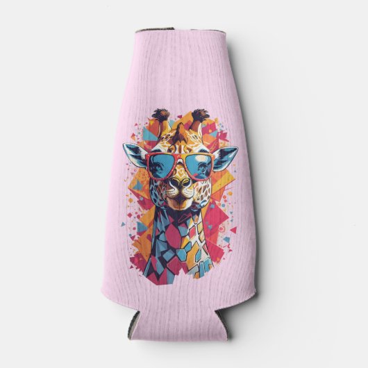 Rafraichisseur De Bouteilles Graffiti Style Giraffe Portrait-58567 (Devant)