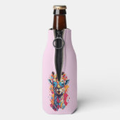 Rafraichisseur De Bouteilles Graffiti Style Giraffe Portrait-58567 (Bouteille Dos)