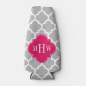 Rafraichisseur De Bouteilles Grey Whats Marocain #5 Framboise 3 Monogramme init (Devant)