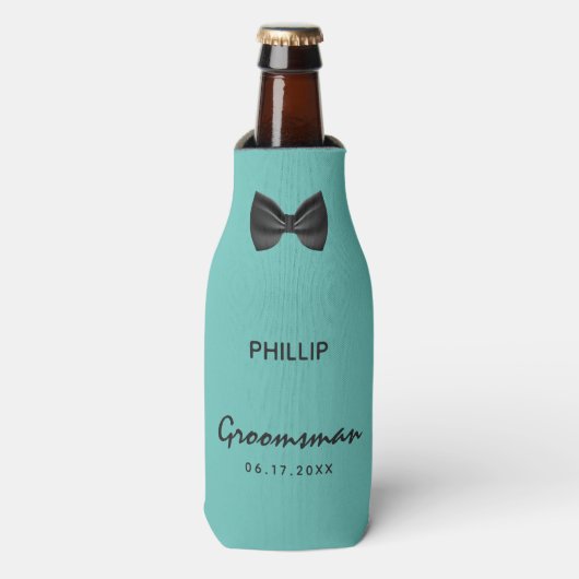 Rafraichisseur De Bouteilles Groomsman personnalisé (Bottle Devant)