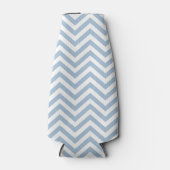 Rafraichisseur De Bouteilles Grunge bleu clair texturé Chevron (Devant)