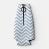 Rafraichisseur De Bouteilles Grunge bleu clair texturé Chevron (Dos)