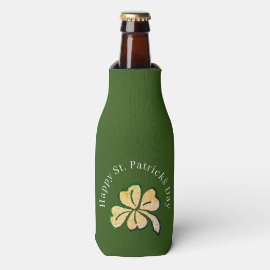 Rafraichisseur De Bouteilles Happy St. Patrick`s Day Shamrock Clover (Bottle Devant)