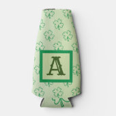 Rafraichisseur De Bouteilles Happy St Patrick's day trver shamrock monogramme C (Devant)