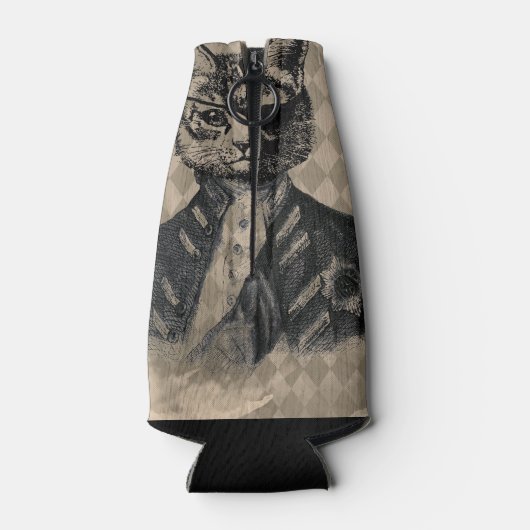 Rafraichisseur De Bouteilles Harlequin Cat Grunge (Dos)