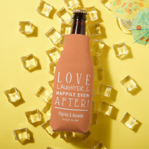 Rafraichisseur De Bouteilles Heureux Pour Toujours Mariage ORANGE