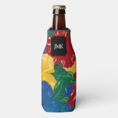 Rafraichisseur De Bouteilles Hibiscus tropical exotique - Monogramme (Bottle Devant)