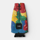 Rafraichisseur De Bouteilles Hibiscus tropical exotique - Monogramme (Dos)