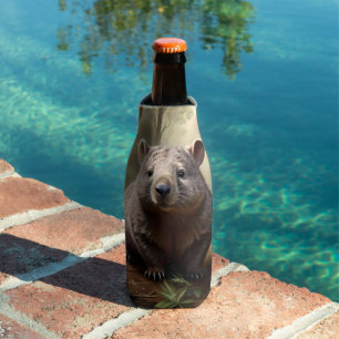 Rafraichisseur De Bouteilles "Hidden in the Bush : An Aussie Wombat in the Wild