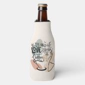 Rafraichisseur De Bouteilles Illustrations esthétiques, Café de fille (Bottle Devant)