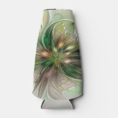 Rafraichisseur De Bouteilles Imaginaire coloré Moderne Fleur Fractale Abstraite (Devant)