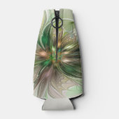 Rafraichisseur De Bouteilles Imaginaire coloré Moderne Fleur Fractale Abstraite (Dos)