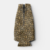 Rafraichisseur De Bouteilles Impression léopard noir or (Dos)