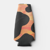 Rafraichisseur De Bouteilles Impression noire et orange de vache (Devant)