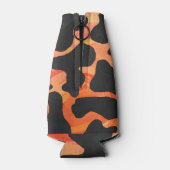 Rafraichisseur De Bouteilles Impression noire et orange de vache (Dos)